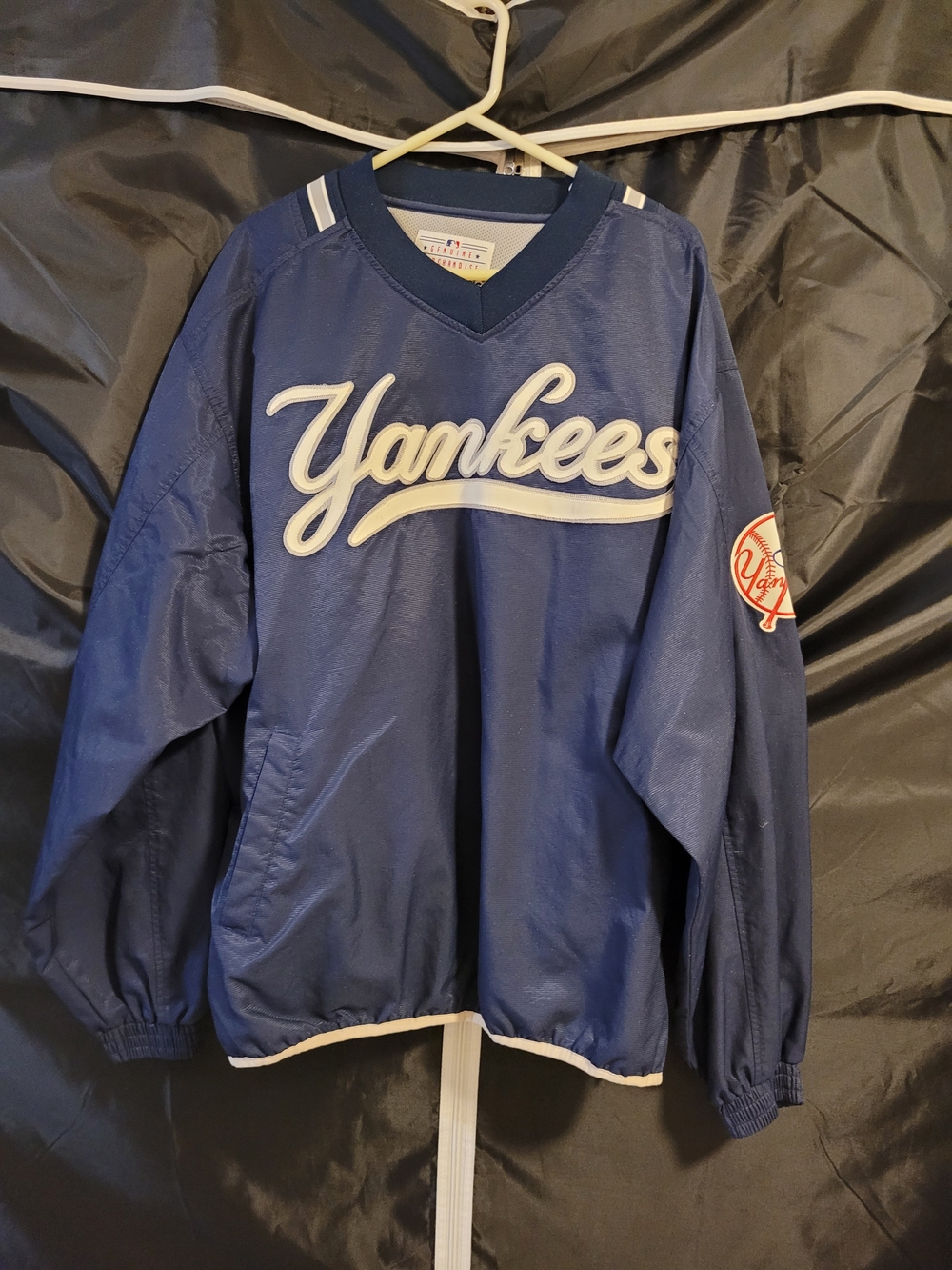 Vintage 90s New York Yankees Majestic Pocket Pull Over Sweater Xlarge